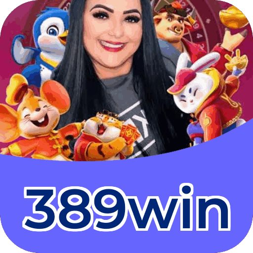 Interface do aplicativo 389win mostrando jogos disponíveis no iOS e Android